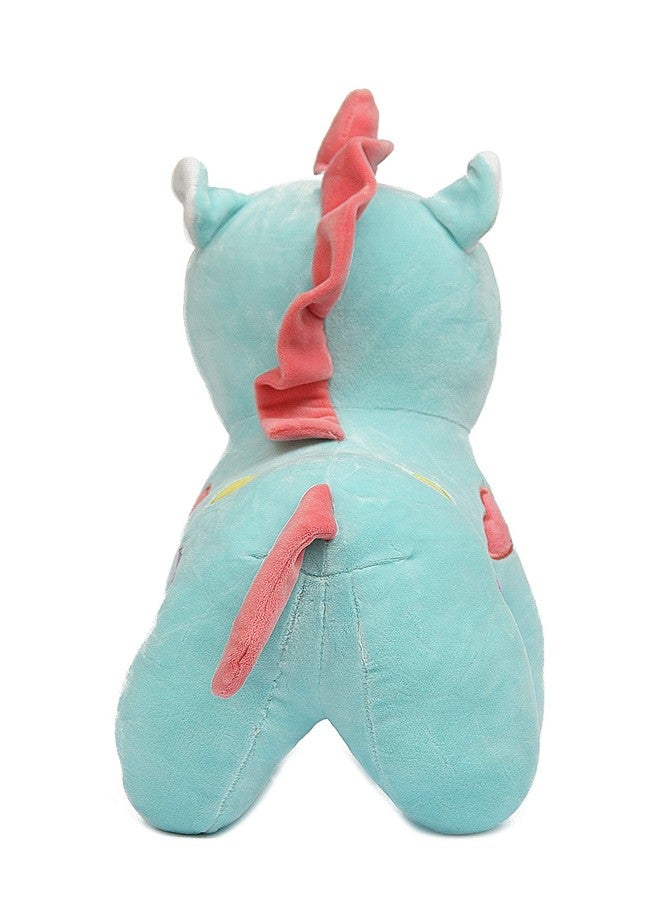 Plush Kids لعبة يونيكورن زرقاء محشوة للأطفال - Image 3